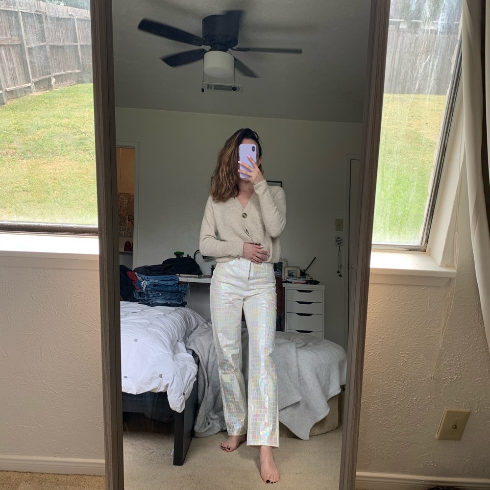 ASOS holographic jeans